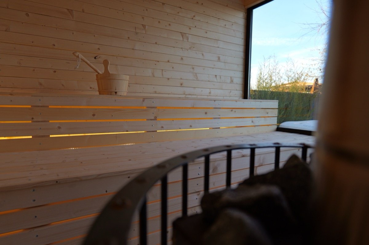 Skyview Wellness Cabin bedroom view