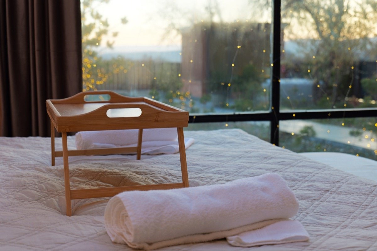 Skyview Wellness Cabin bedroom view