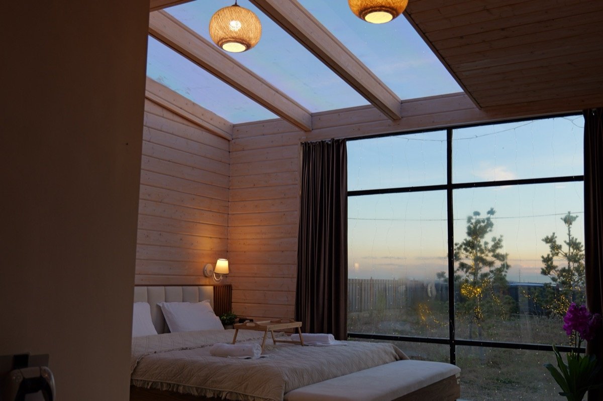 Skyview Wellness Cabin bedroom view